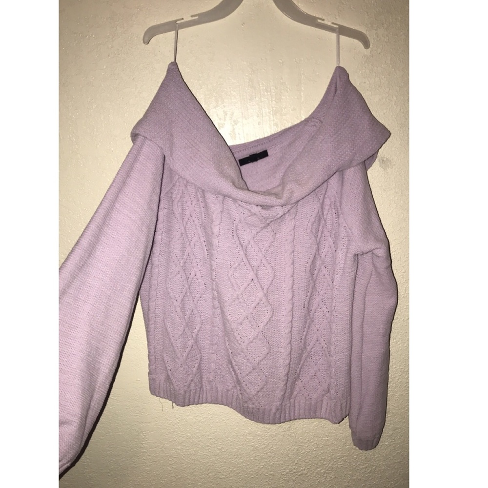 Off shoulder sweater
